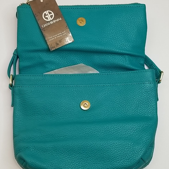 Giani Bernini Pebbled Leather Crossbody Bag - Picture 7 of 14